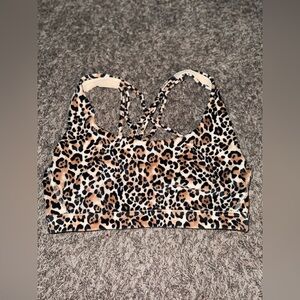 Victoria’s Secret Fuzzy Cheetah Print Cozy Bralette Size Medium